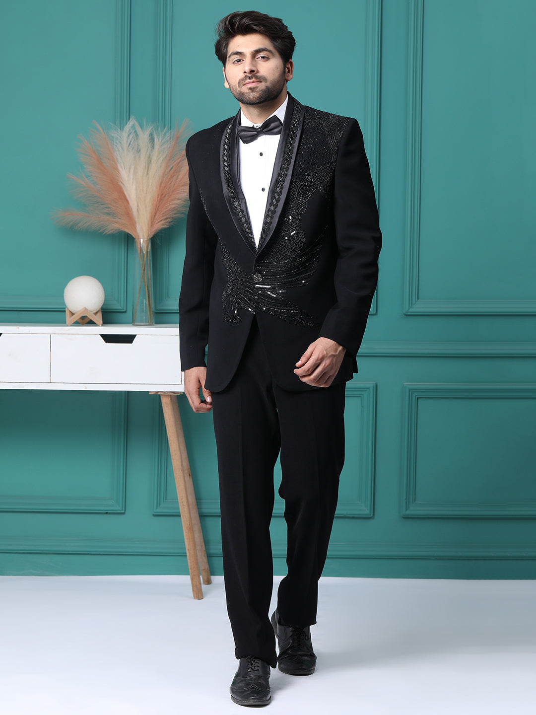 Stylish Parka Pants Black Coat Pant Shirt Design Black Suit