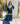 Blue Chinon Suit