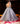 Grey Western Ball Gown with Aplique Handwork Back