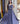 Greyish blue hand embroidered ball gown with designer details