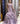 Lavender fish cut wedding gown with hand embroidery and designer sleeves