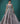 Mettalic Grey Organja Handwork Ball Gown