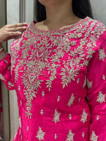 Pink Dhoti Indowestern