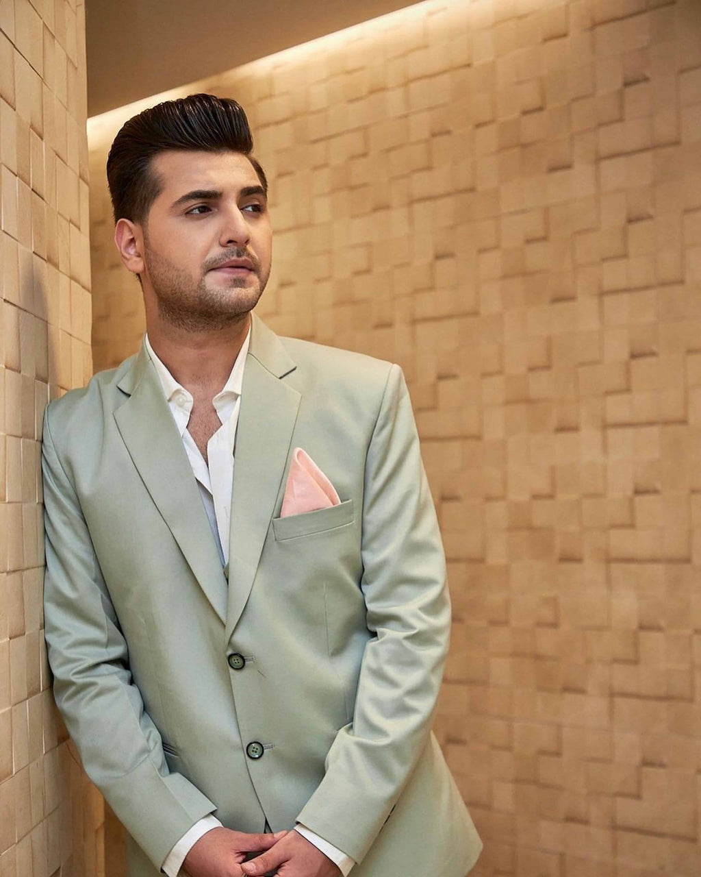 Pista Green Ethnic 3pcs Coat Pant – DC Fashion1