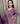 Purple Anarkali with front slit and palazzos in bottom