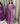 Purple Anarkali with front slit and palazzos in bottom