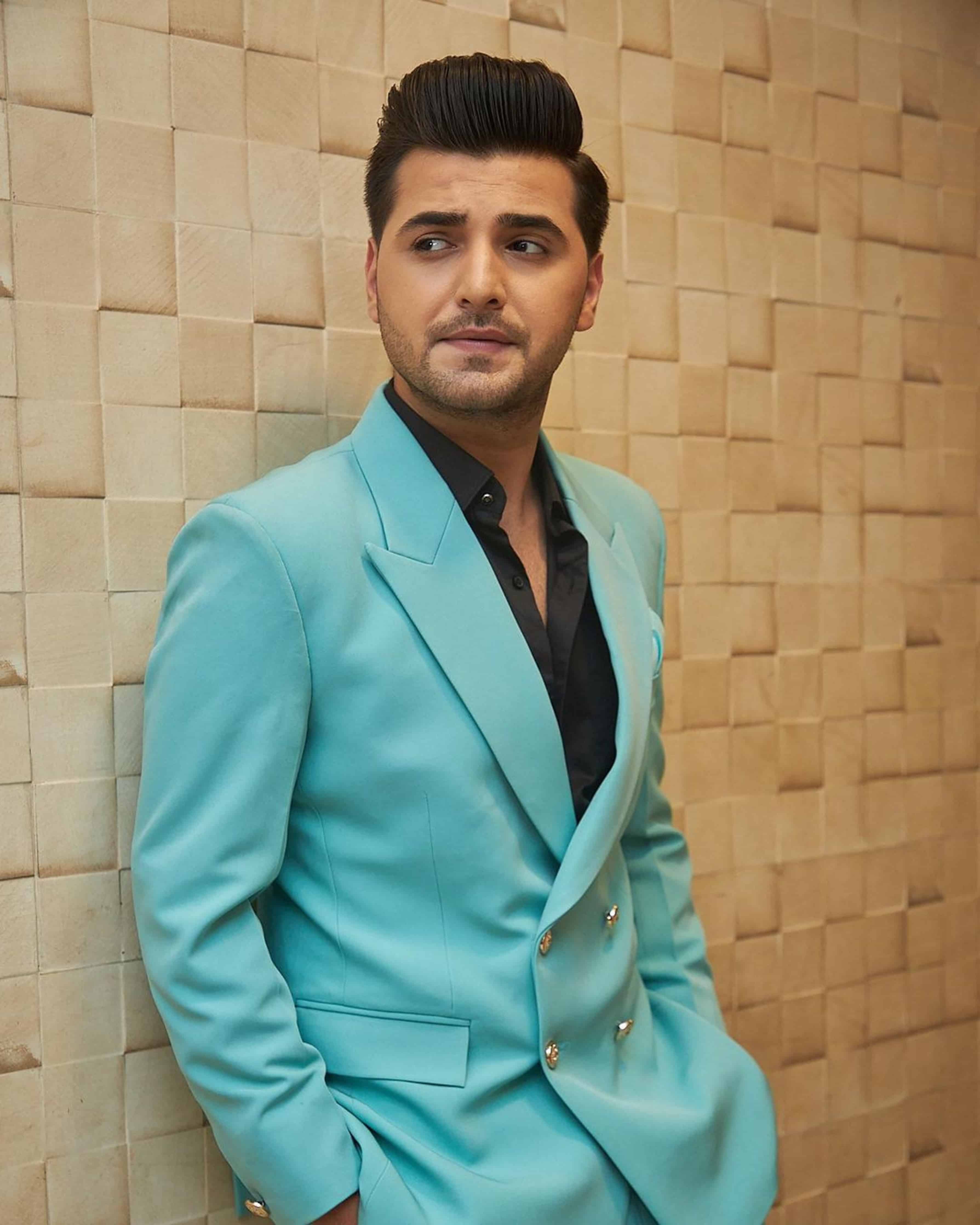 Sky Blue Ethnic 2pc Coat Pant